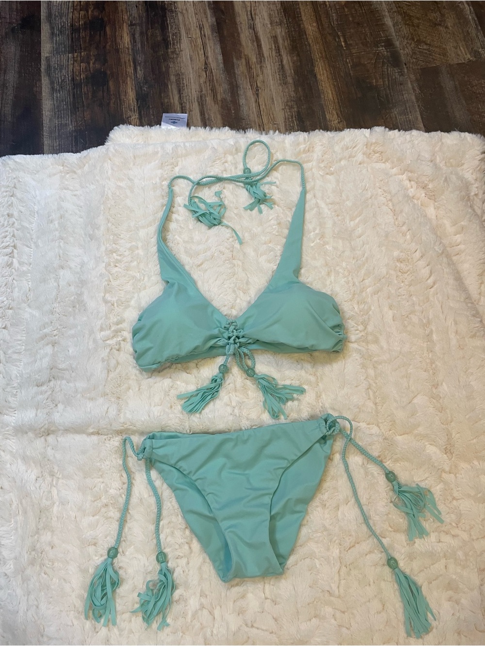 Victoria's Secret Seafoam Green Tie Bikini